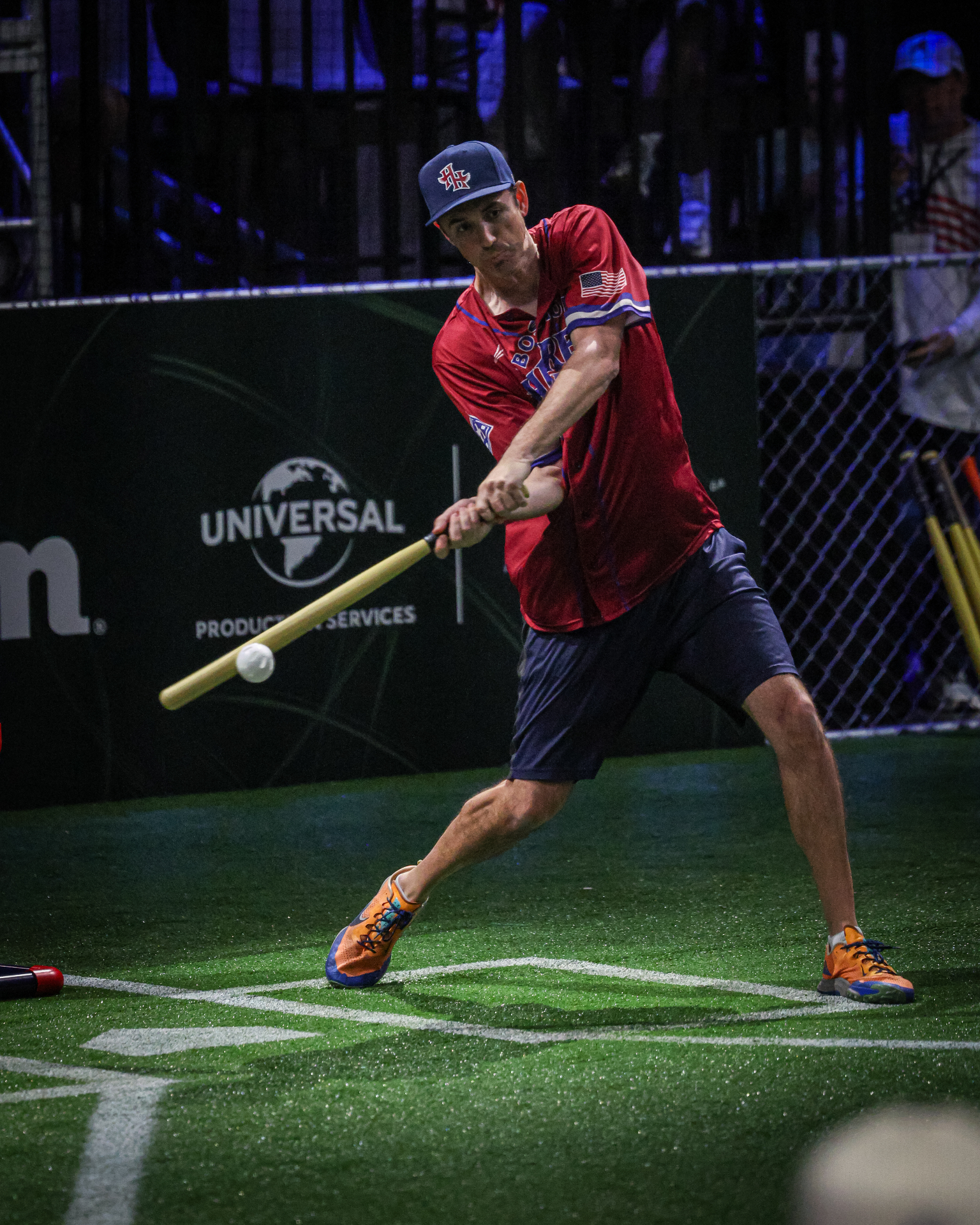 BLW batter swinging
